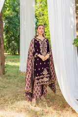 Panache Apparel Stitched Velvet Collection-Mayal