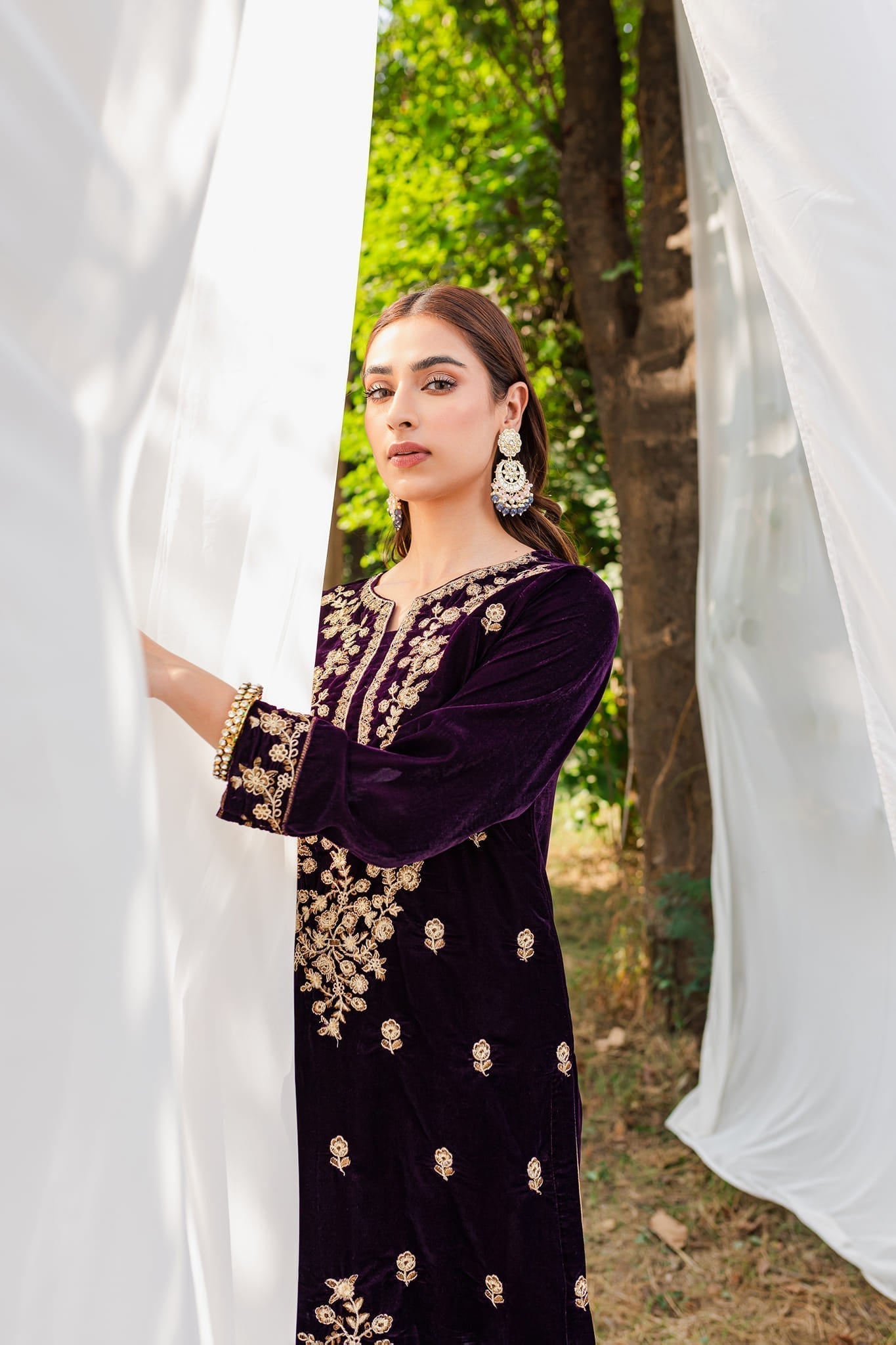 Panache Apparel Stitched Velvet Collection-Mayal