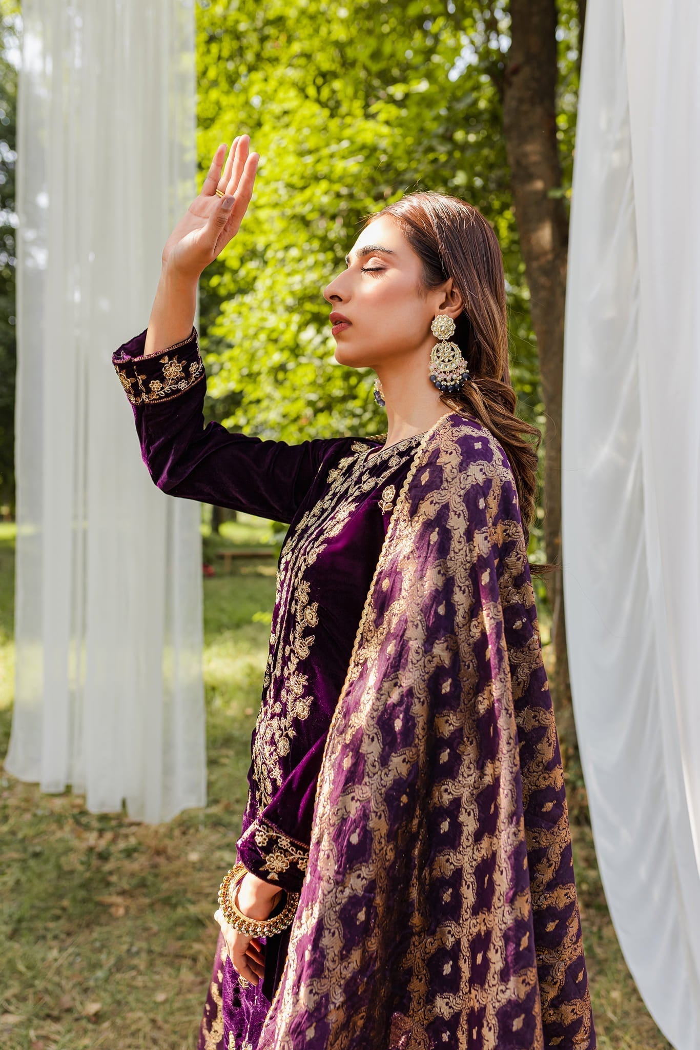 Panache Apparel Stitched Velvet Collection-Mayal