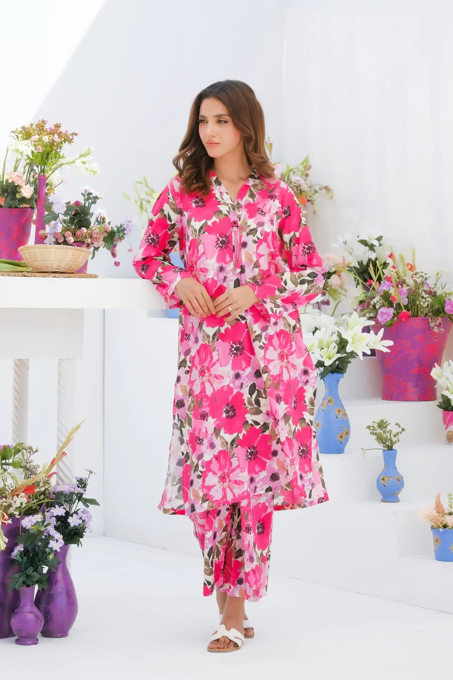 Dhaga Stitched 2 Piece Lawn Collection'2025-Matching separate 0031