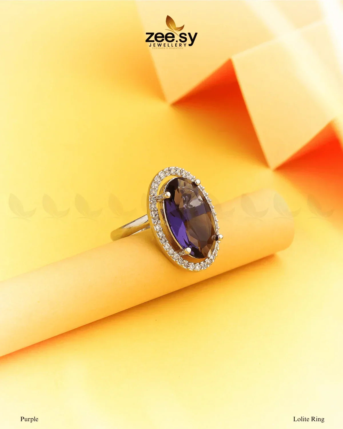 Lolite Ring Purple - Zeesy Jewellery