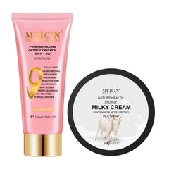 Muicin-V9 Face Wash & Goat Milk Brightening Cream
