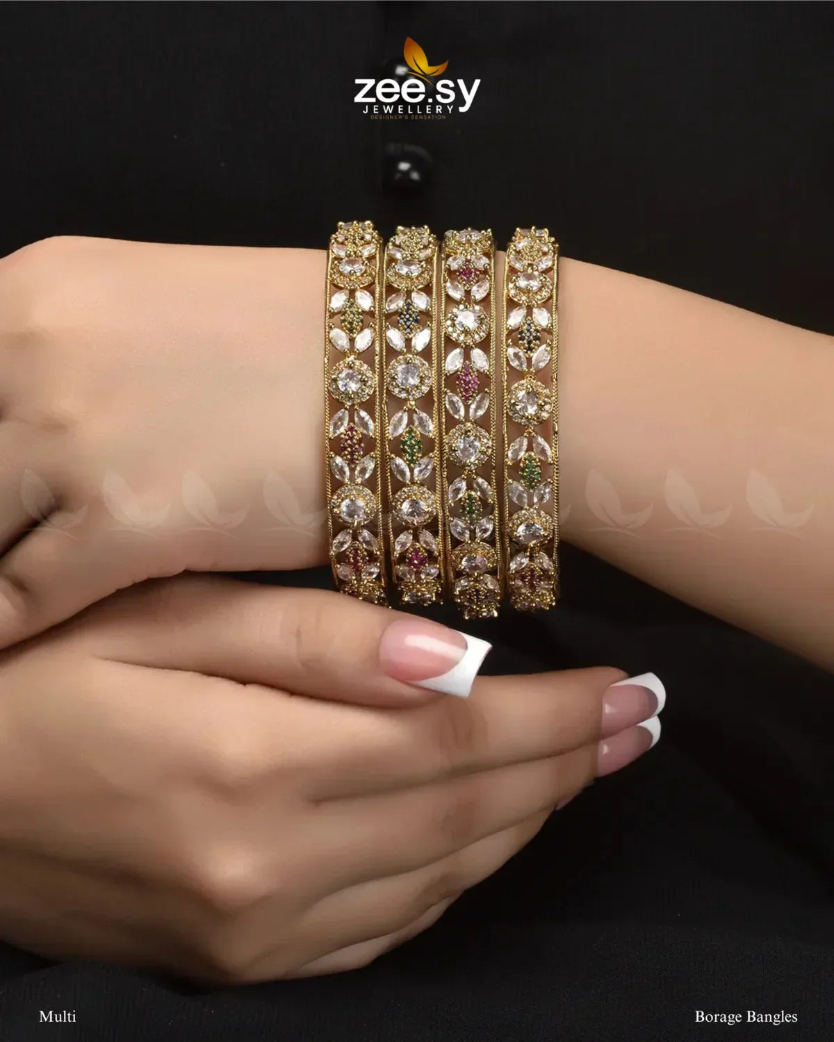 Borage Bangles Multi - Zeesy Jewellery