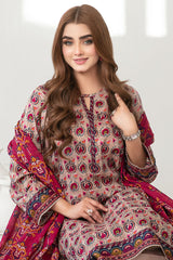 Mehza By Tawakkal Stitched 3 Piece Rotary Lawn Vol-02 Suit-D-3233