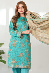 Mehza By Tawakkal Stitched 3 Piece Rotary Lawn Vol-02 Suit-D-3237