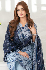 Mehza By Tawakkal Stitched 3 Piece Rotary Lawn Vol-02 Suit-D-3240
