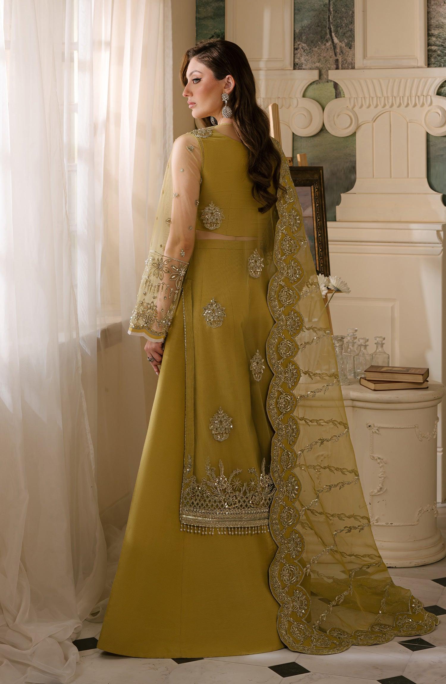 Reve Royal By Fabiha Fatima Unstitched 3 Piece Formals Collection'2025-Citrine