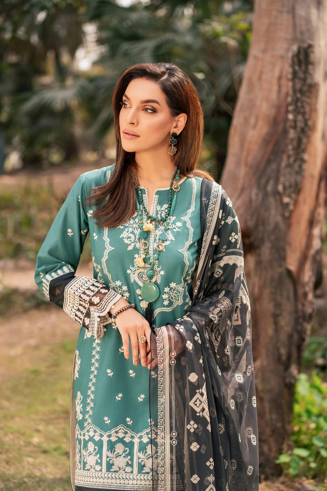 Lamhay by Panache Apparel Stitched Luxury Lawn Collection-Beryl Grace