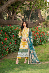 Lamhay by Panache Apparel Stitched Luxury Lawn Collection-Florid Haven