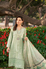 Lamhay by Panache Apparel Stitched Luxury Lawn Collection-Mint Voyage