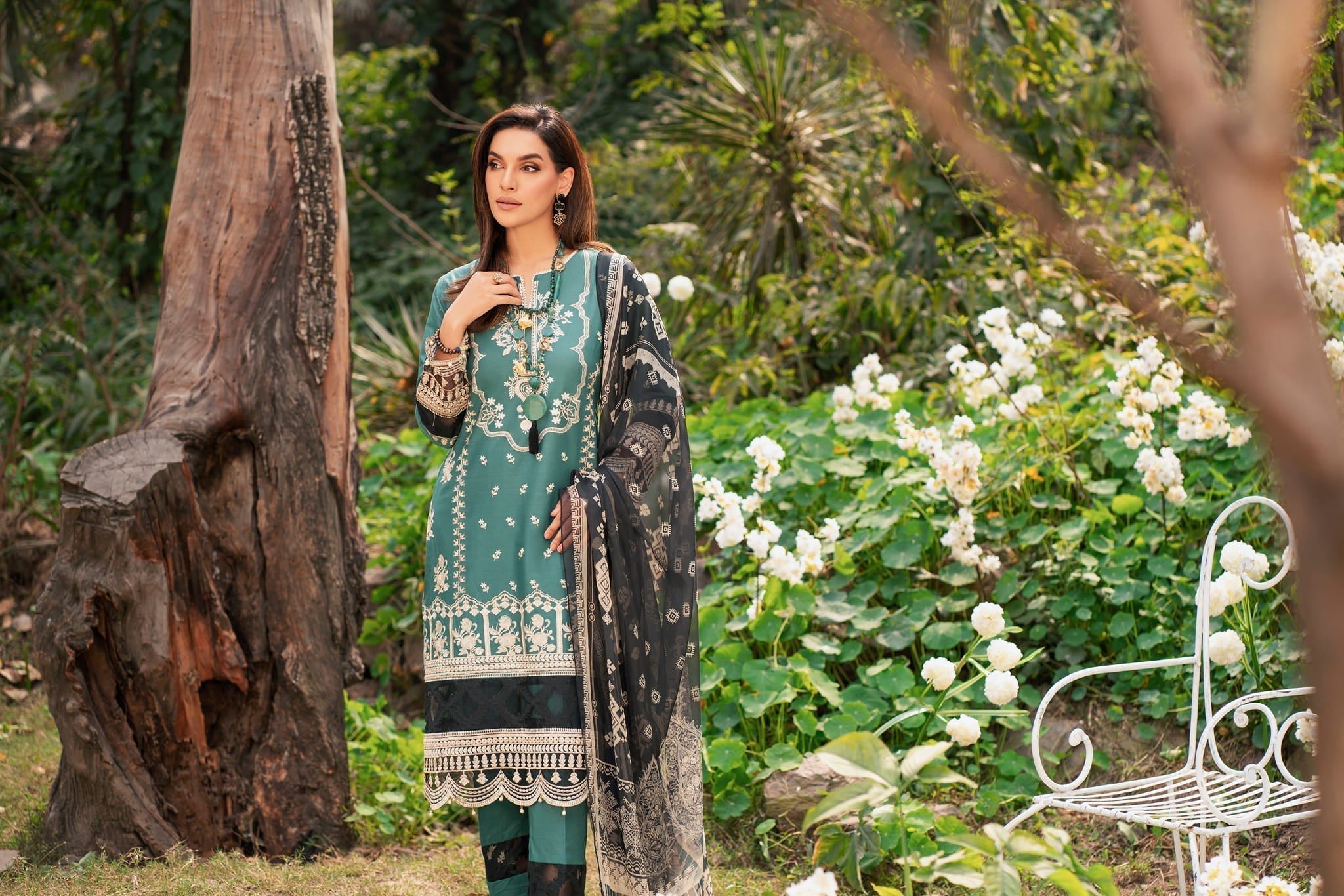 Lamhay by Panache Apparel Stitched Luxury Lawn Collection-Beryl Grace