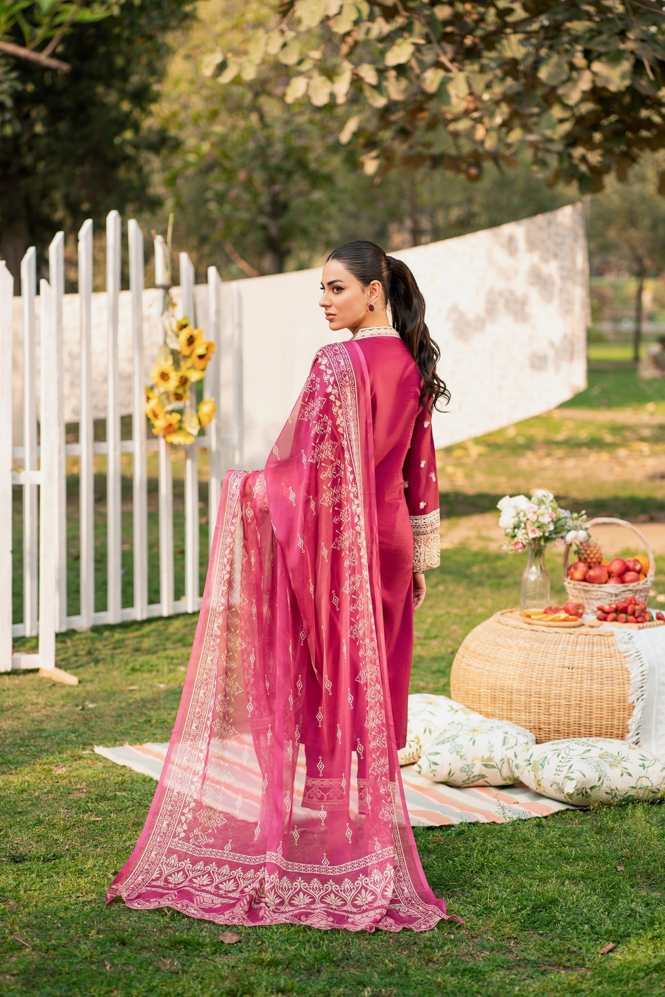 Lamhay by Panache Apparel Stitched Luxury Lawn Collection-Azalea
