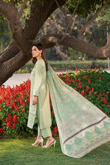 Lamhay by Panache Apparel Stitched Luxury Lawn Collection-Mint Voyage