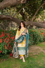 Lamhay by Panache Apparel Stitched Luxury Lawn Collection-Florid Haven