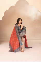 Ohana By Tawakkal Unstitched 3 Piece Emb Lawn Suit-D-3361
