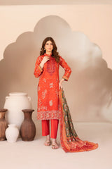 Ohana By Tawakkal Unstitched 3 Piece Emb Lawn Suit-D-3362