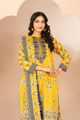 Ohana By Tawakkal Unstitched 3 Piece Emb Lawn Suit-D-3364