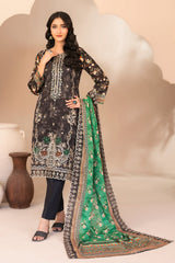 Ohana By Tawakkal Unstitched 3 Piece Emb Lawn Suit-D-3365