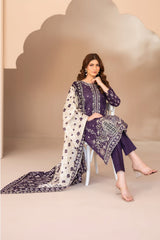 Ohana By Tawakkal Unstitched 3 Piece Emb Lawn Suit-D-3366