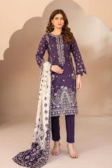 Ohana By Tawakkal Unstitched 3 Piece Emb Lawn Suit-D-3366