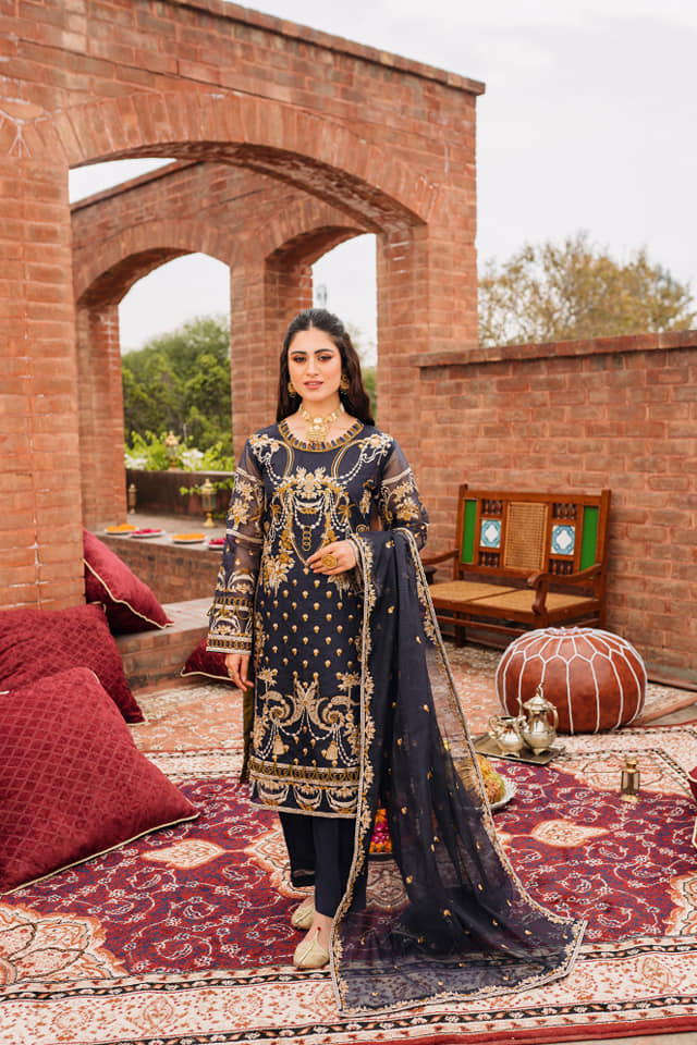 Raahi by Panache Apparel Stitched Collection-Amber