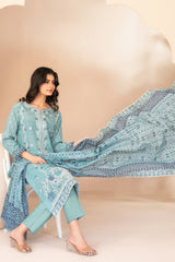 Ohana By Tawakkal Unstitched 3 Piece Emb Lawn Suit-D-3367