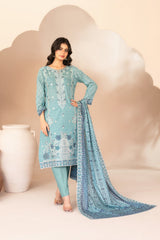 Ohana By Tawakkal Unstitched 3 Piece Emb Lawn Suit-D-3367