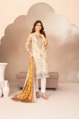 Ohana By Tawakkal Unstitched 3 Piece Emb Lawn Suit-D-3368