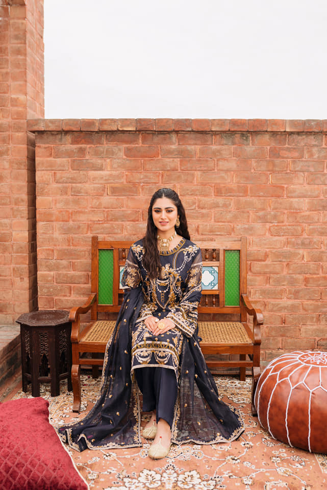 Raahi by Panache Apparel Stitched Collection-Amber