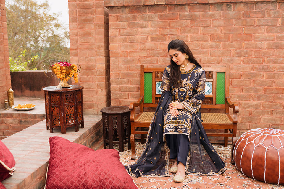 Raahi by Panache Apparel Stitched Collection-Amber