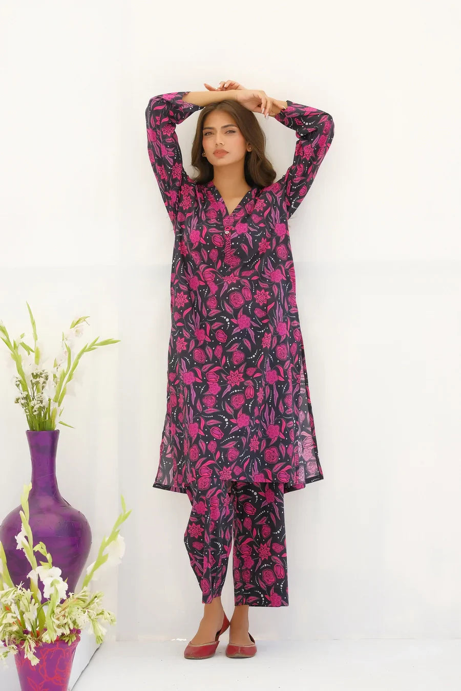 Dhaga Stitched 2 Piece Lawn Collection'2025-Matching separate 0033
