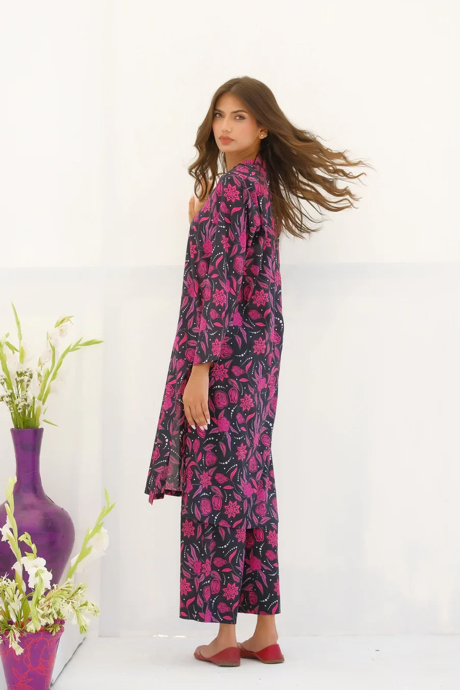 Dhaga Stitched 2 Piece Lawn Collection'2025-Matching separate 0033