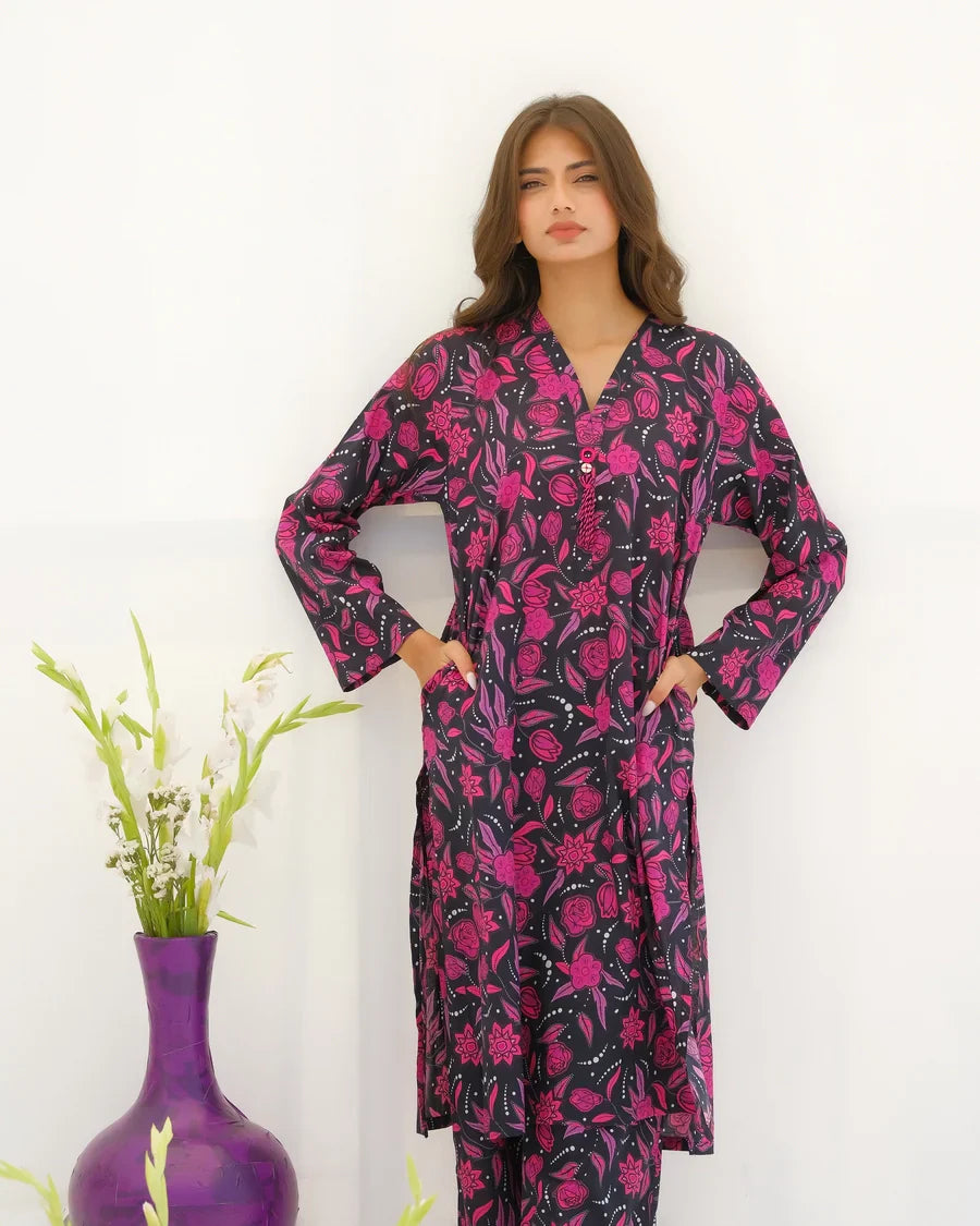 Dhaga Stitched 2 Piece Lawn Collection'2025-Matching separate 0033