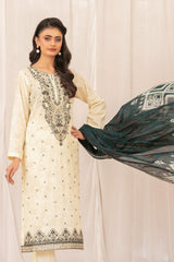 Saniyah by Tawakkal Unstitched 3 Piece Emb Lawn Suit-D-3428