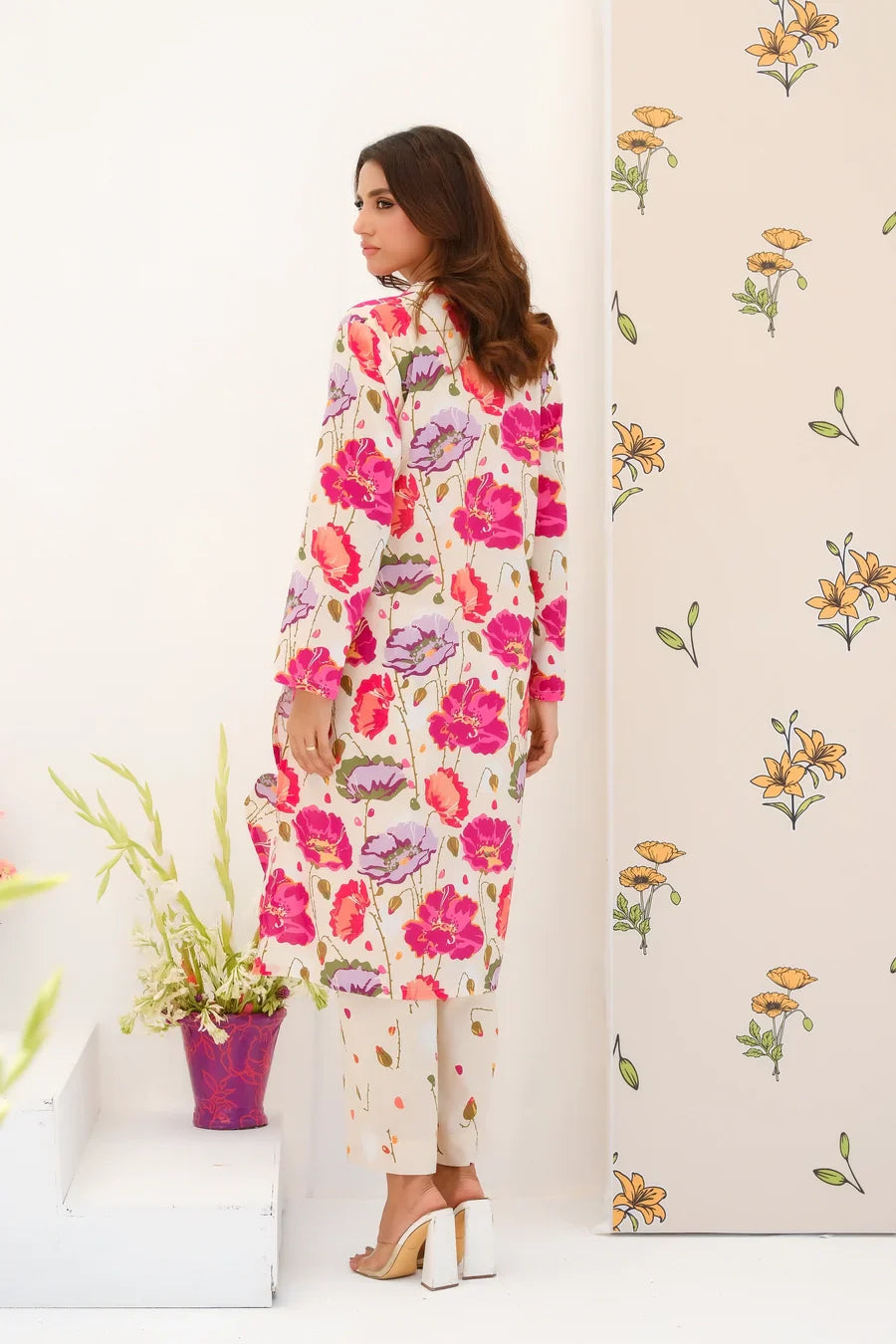 Dhaga Stitched 2 Piece Lawn Collection'2025-Matching separate 0034