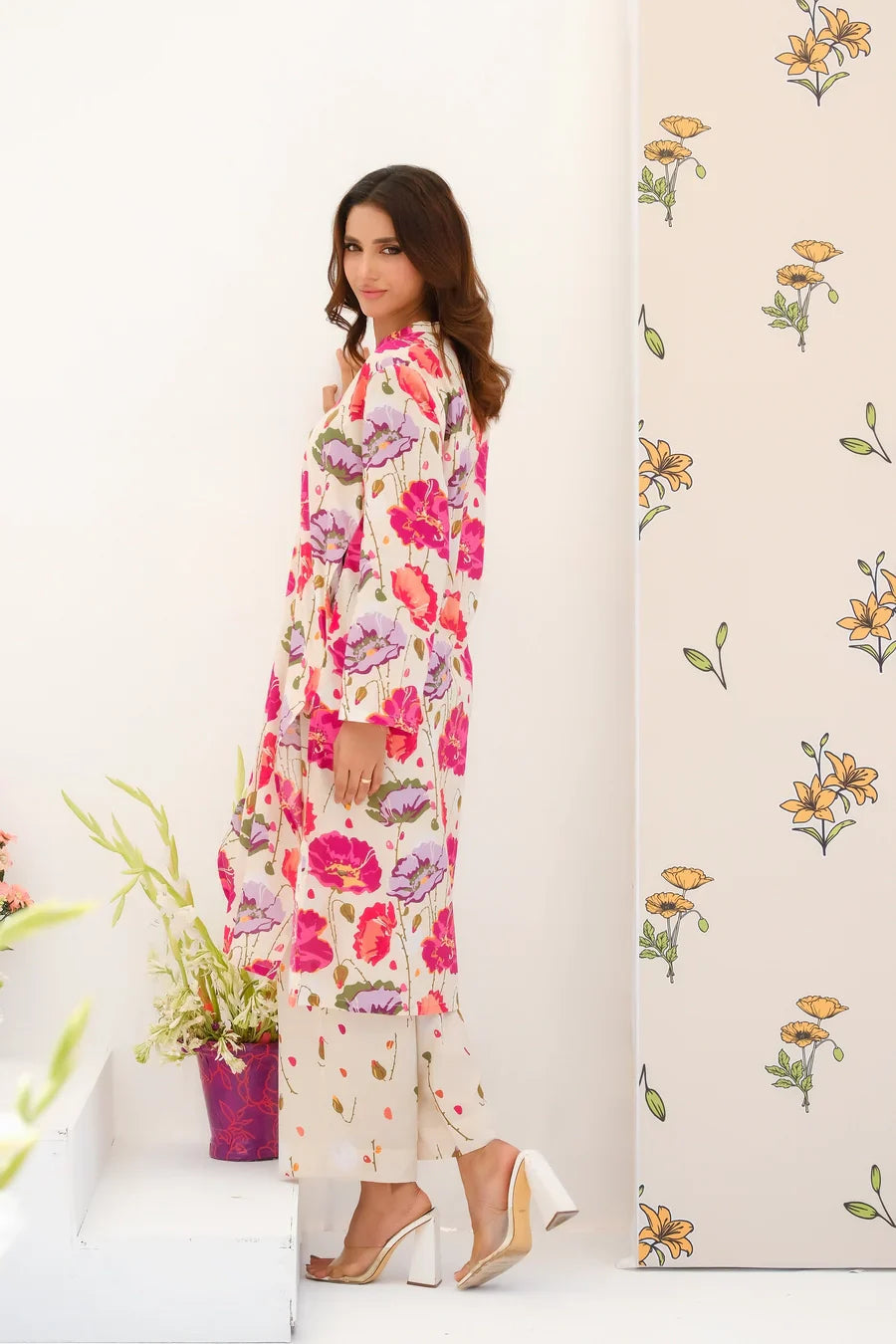 Dhaga Stitched 2 Piece Lawn Collection'2025-Matching separate 0034