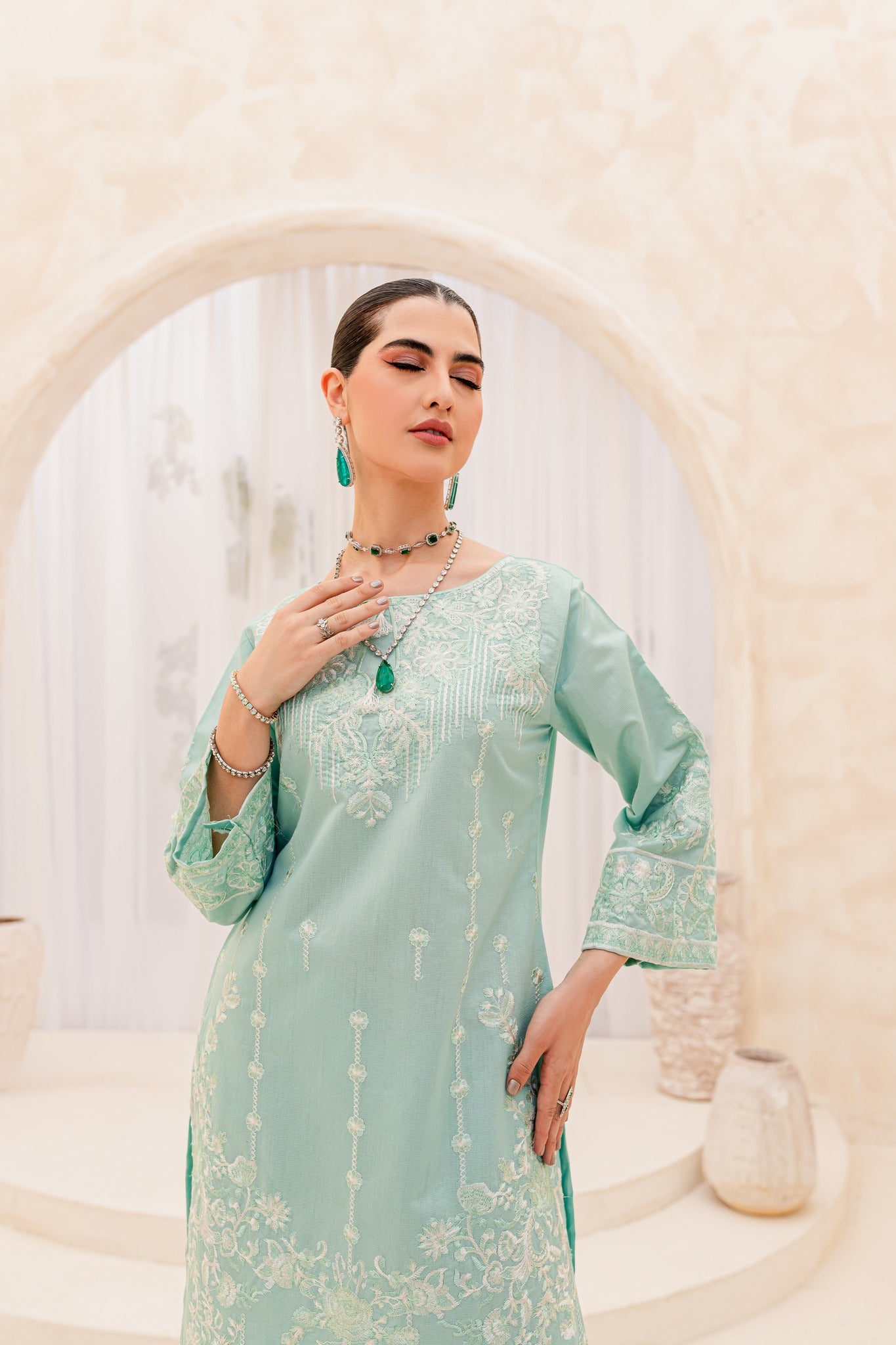 Aura by Panache Apparel Stitched Collection-Sky