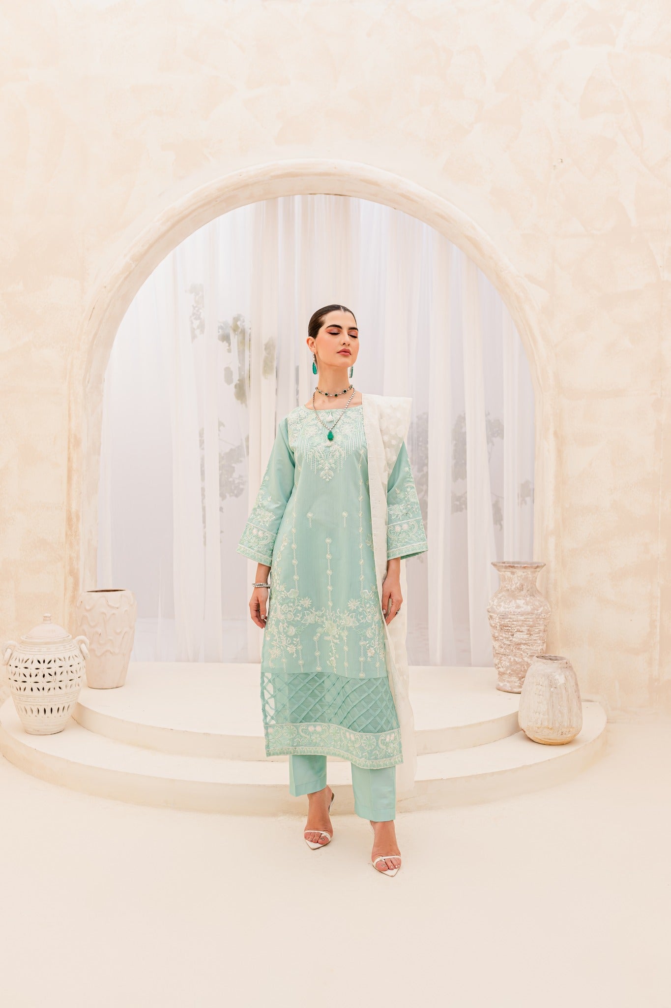 Aura by Panache Apparel Stitched Collection-Sky