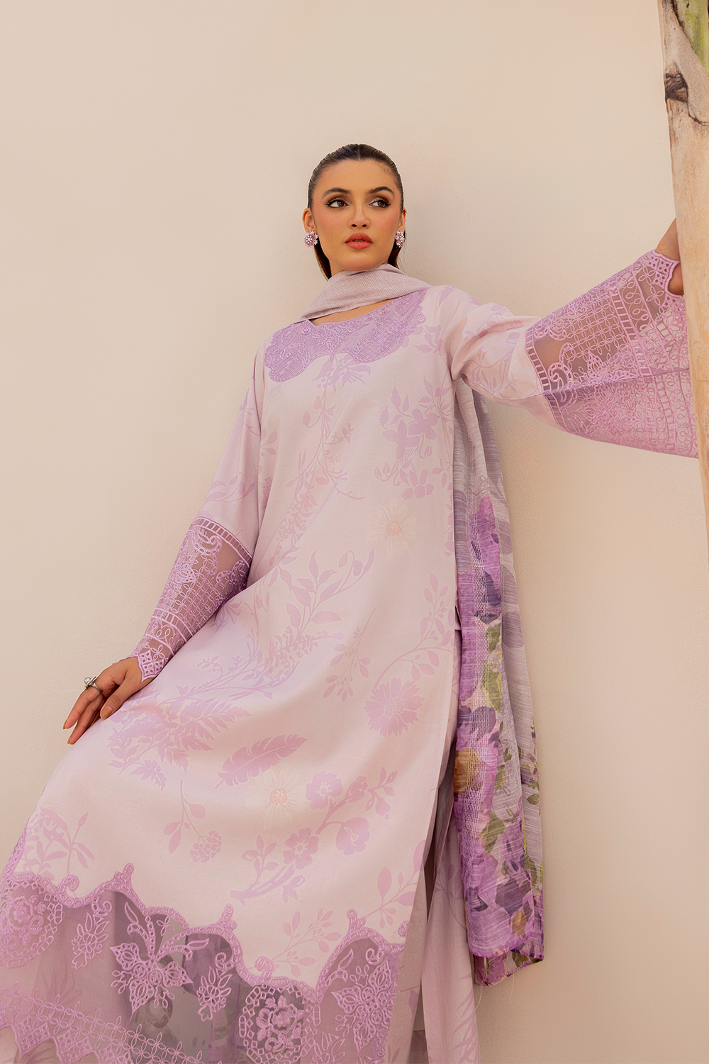 Daastan Edit 01 By Esra Stitched 3 Piece Emb Lawn Collection-DT-25-03
