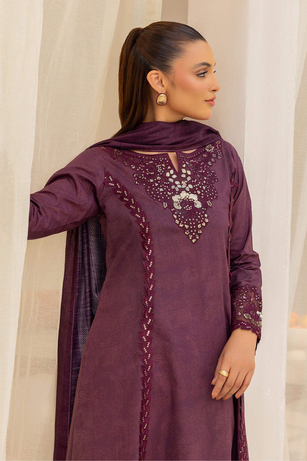 Daastan Edit 01 By Esra Stitched 3 Piece Emb Lawn Collection-DT-25-08