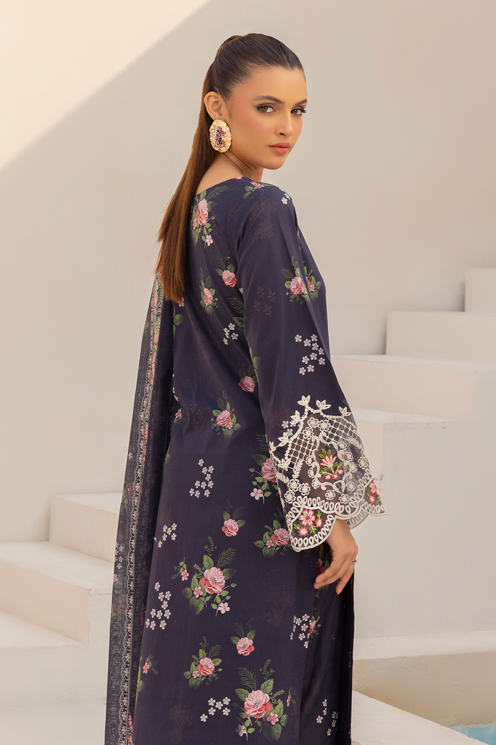 Daastan Edit 01 By Esra Stitched 3 Piece Emb Lawn Collection-DT-25-09