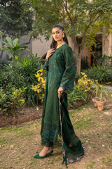Mehru By Zebtan Unstitched 3 Piece Luxury Lawn Spring Suit-Mehru MZ-08