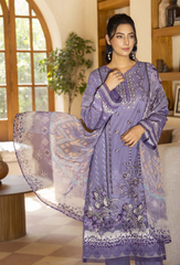 Zarwisha By Humdum Unstitched 3 Piece Digital Printed Emb Lawn Collection'2025-D-06