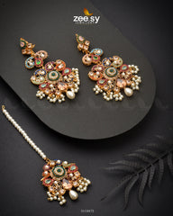 Vihana Earrings Champagne Multi - Zeesy Jewellery