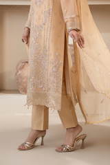 Anaya Noor By Zebtan Unstitched 3 Piece Luxury Formals Suit-AN-09