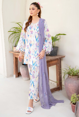 Ziva By Humdum Stitched 3 Piece Printed Lawn Collection'2025-D04