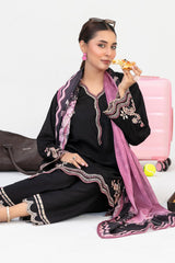 Modern Saheli By Tawakkal Stitched 3 Piece Fancy Emb Lawn Suit-D-3783