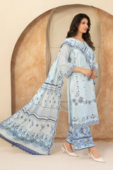 Mahabbah By Tawakkal Stitched 3 Piece Fancy Emb Lawn Vol-02 Suit-D-3798