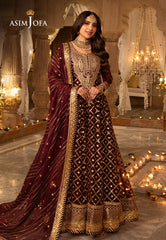 Asim Jofa Shehnai Festive Ajsh-04 Embroidered Chiffon 3 Pcs