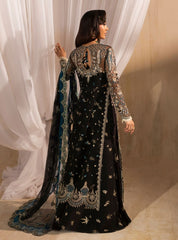 Anayra Amal - Siyah - Black Long Shirt With Azaar Pants & Dupatta